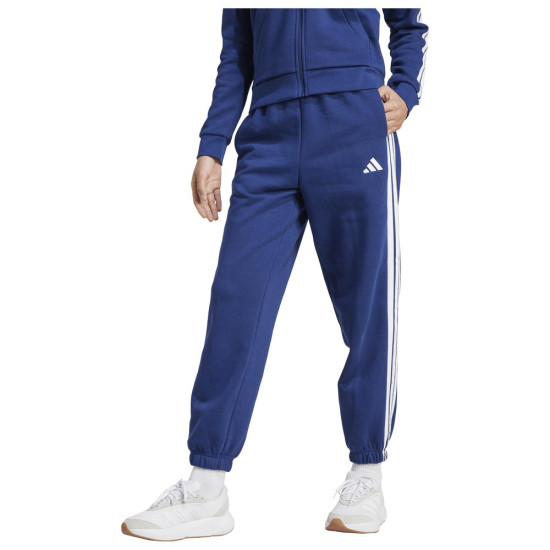 Adidas Γυναικείο παντελόνι φόρμας Essentials 3-Stripes Fleece Loose-Fit Pants